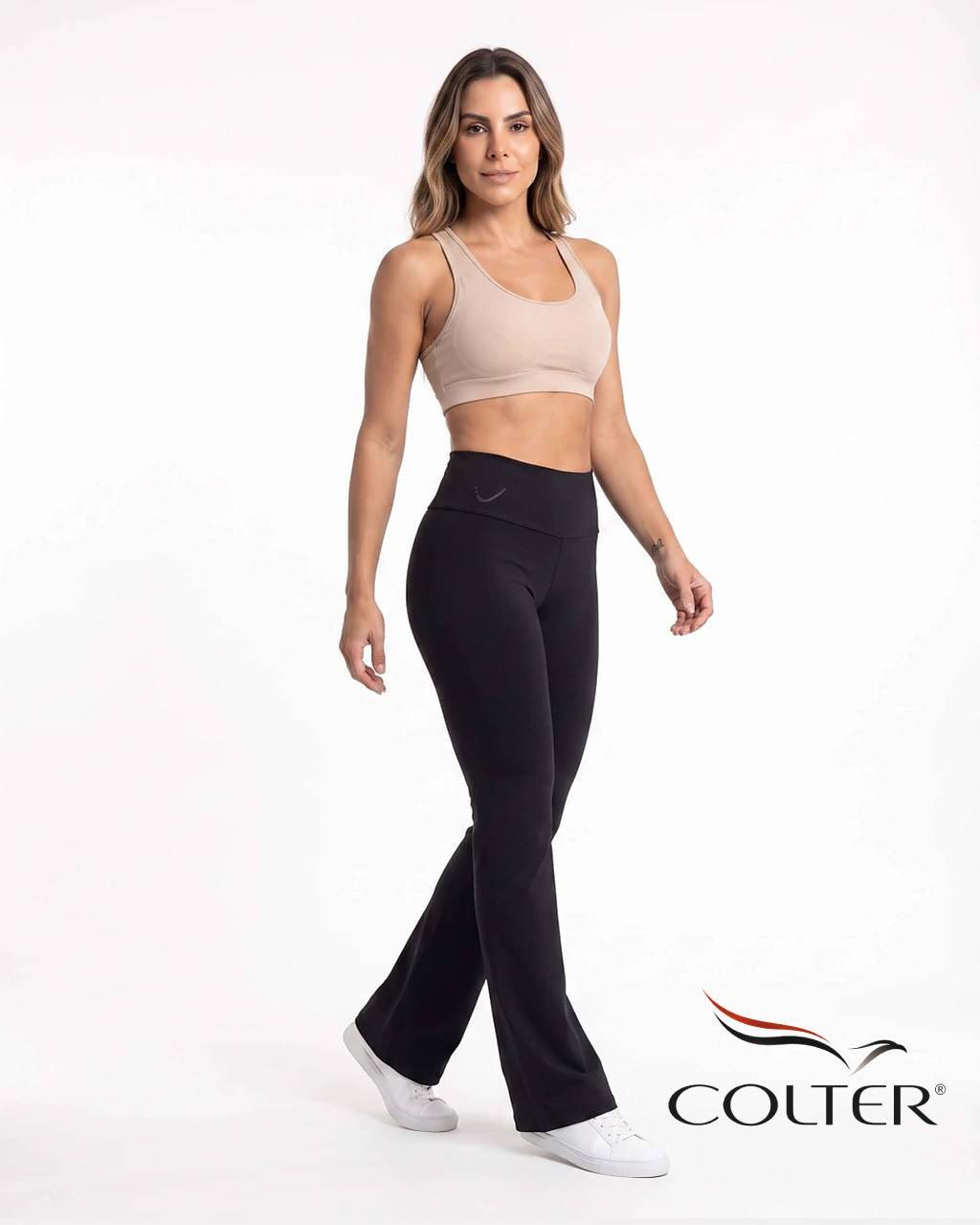 Calça bailarina Colter® Fitness em malha I-Red® Plus com tecnologia Emana®